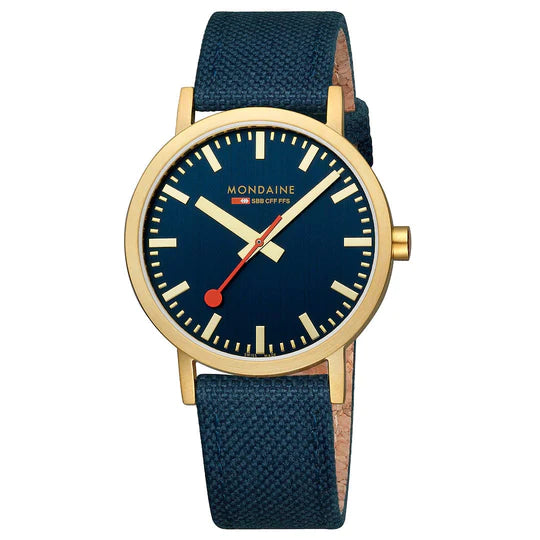 Mondaine Watch CLASSIC G Ocean Blue 40mm