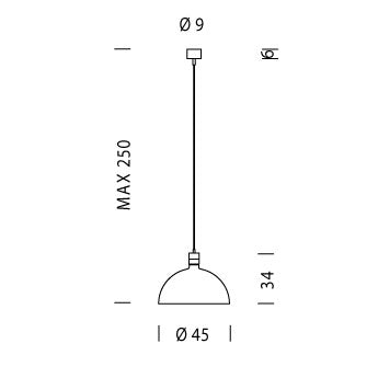 Nemo AM4Z Suspension Light Chrome 1969