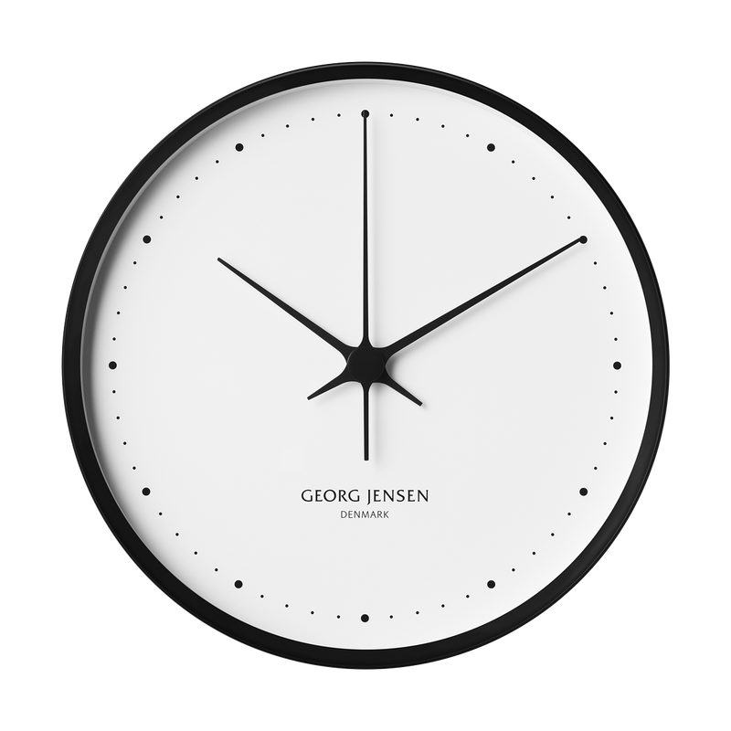 Georg Jensen Koppel Wall Clock Black 30cm