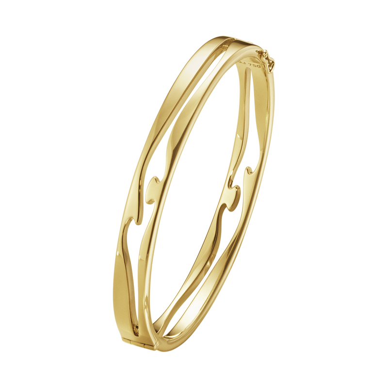 Georg Jensen Fusion Open Bangle 18 KT Gold