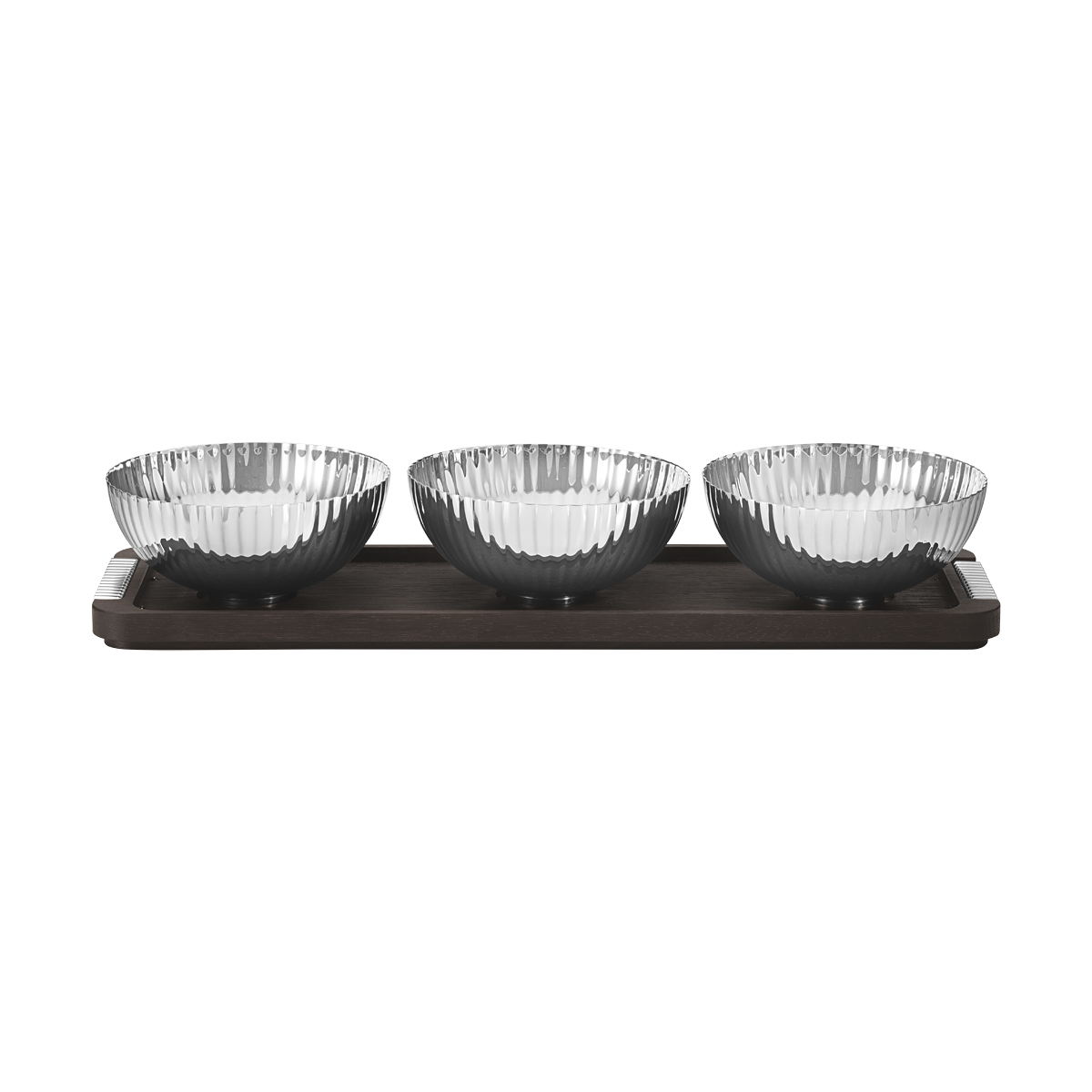 Georg Jensen BERNADOTTE Oak Tray 3 Bowls