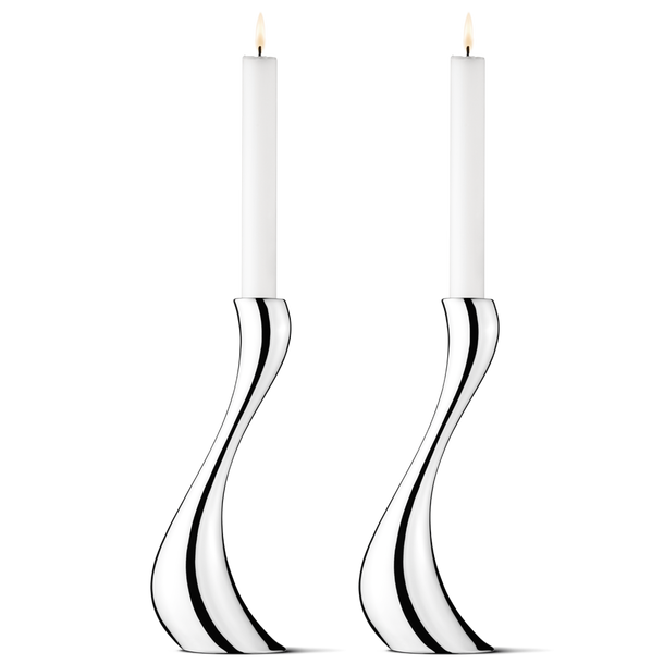 Georg Jensen Cobra Candleholder Large 2pcs