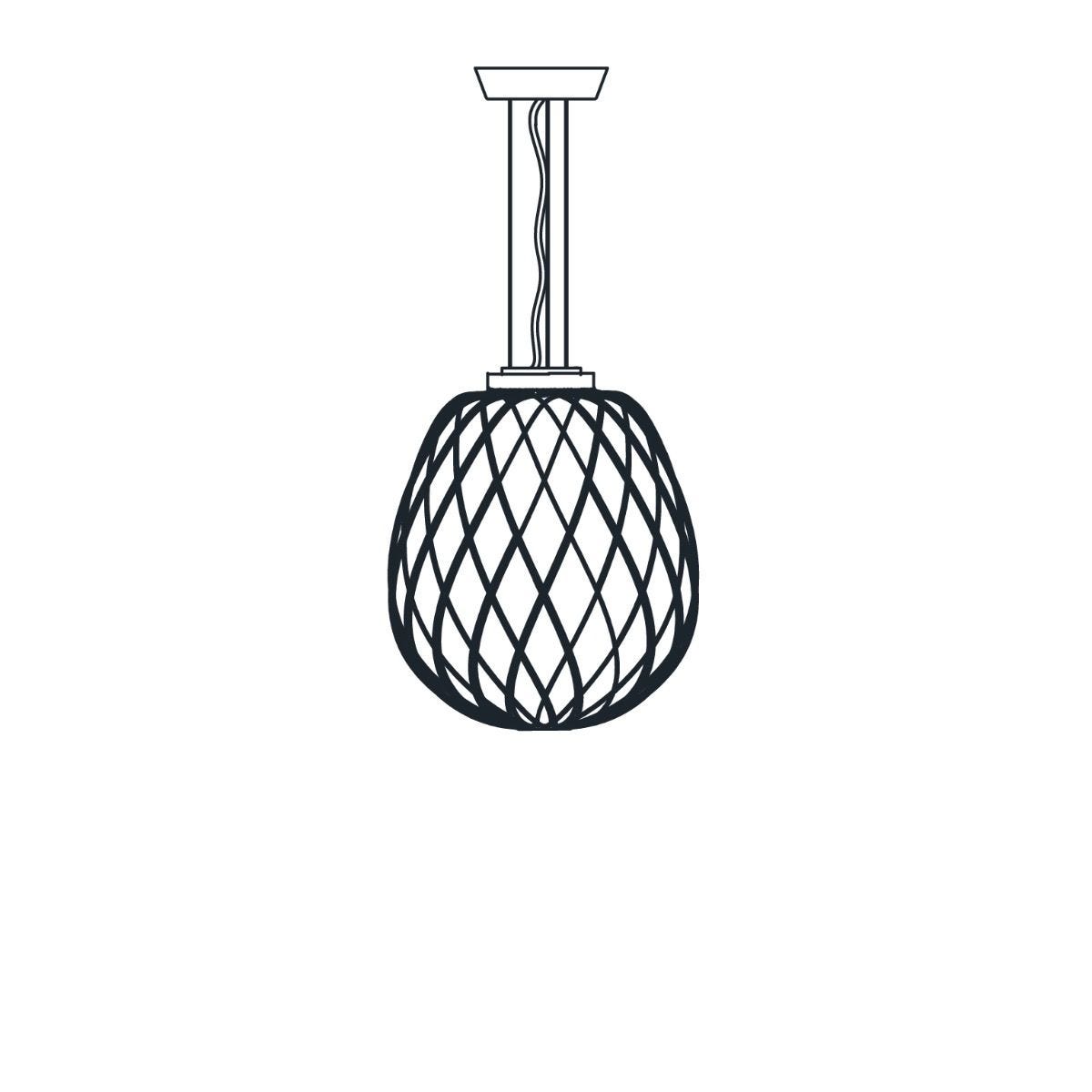 Fontana Arte Pinecone Suspension Light Large