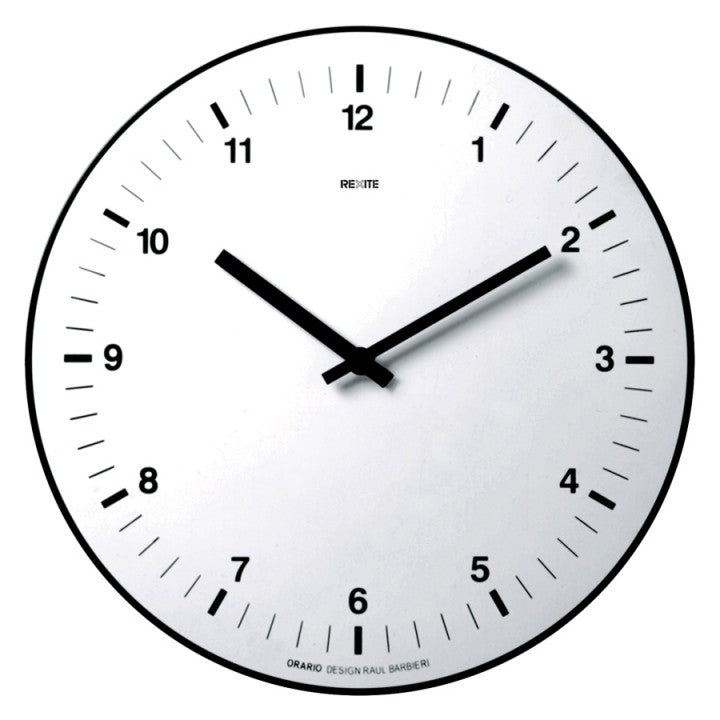 Rexite Wall Clock Orario Raul Barbieri