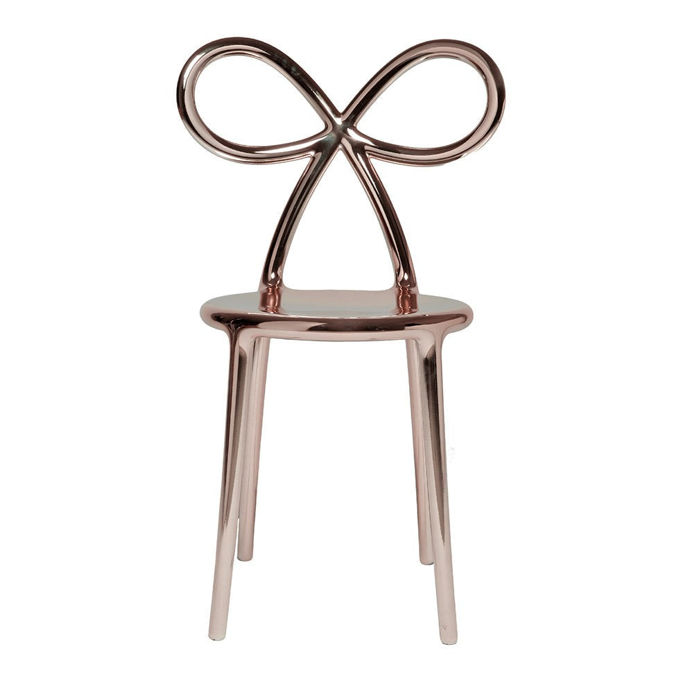 Qeeboo RIBBON Chair Metallic Finish 2pcs