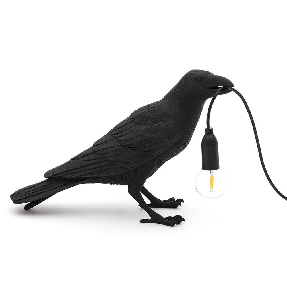 Seletti Waiting Bird Table Light Black