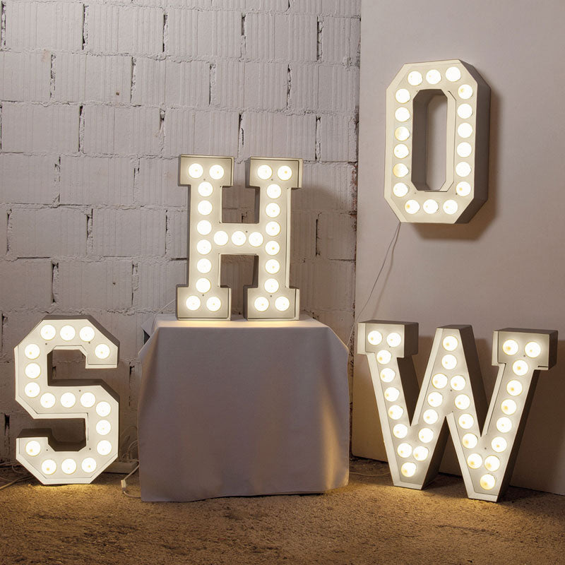 Seletti Vegaz Large Metal Letters Lights 60cm