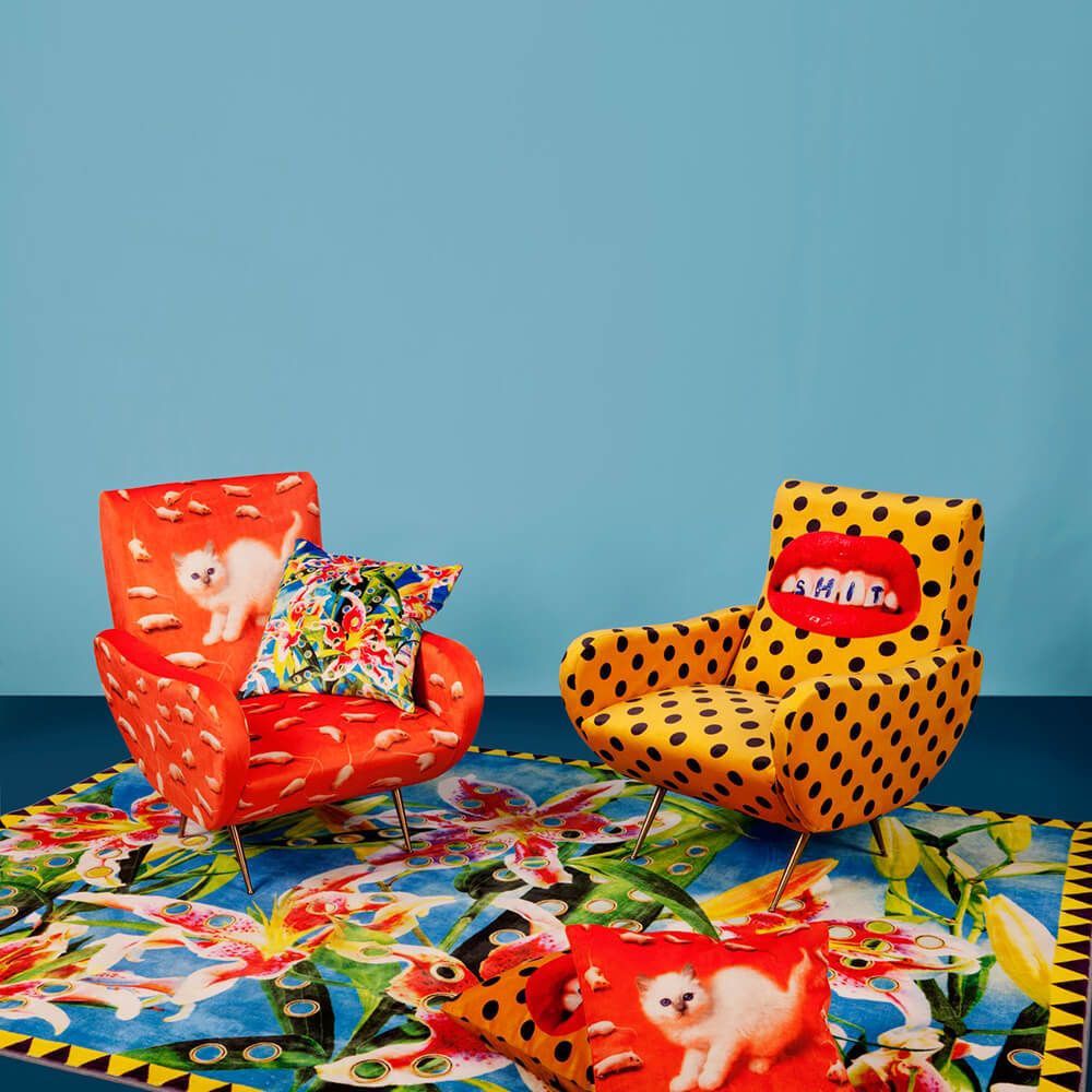 Seletti wears Toiletpaper Armchair Roses