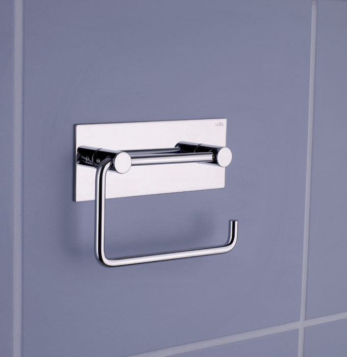 Vola T12 Toilet Roll Holder w Back Plate Arne Jacobsen