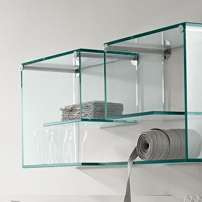 Tonelli - Glass Wall Shelf with Two Supports Qty x1 only