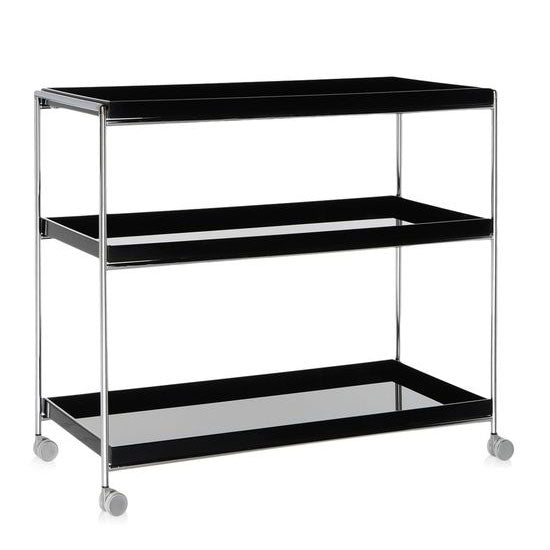 Kartell - Trays Trolley Glossy Black