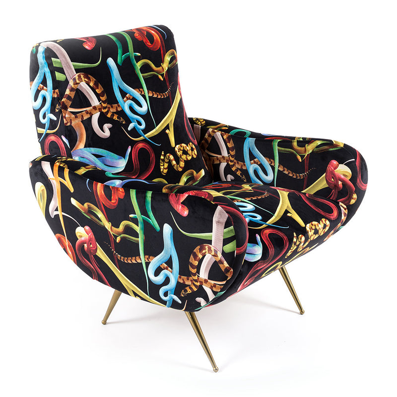 Seletti wears Toiletpaper Armchair Snakes