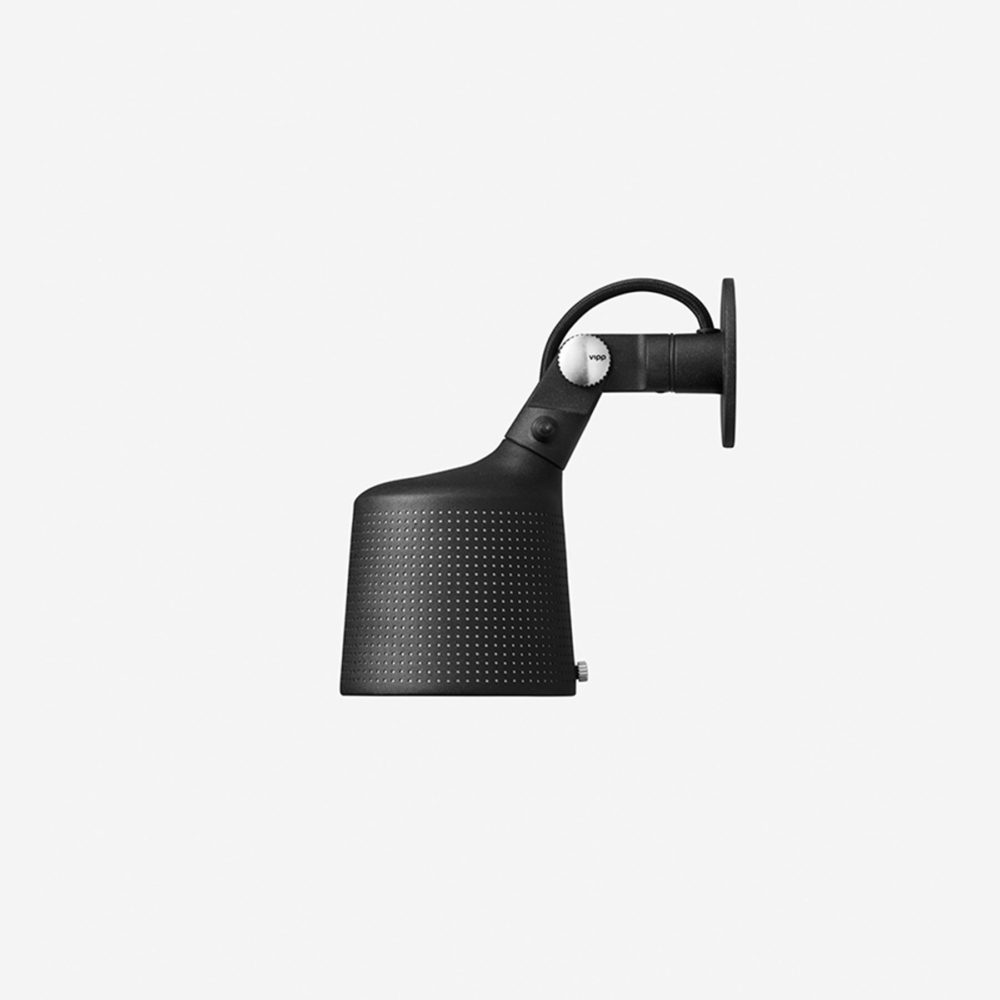 Vipp 524 Perforated Wall Spot Light Black