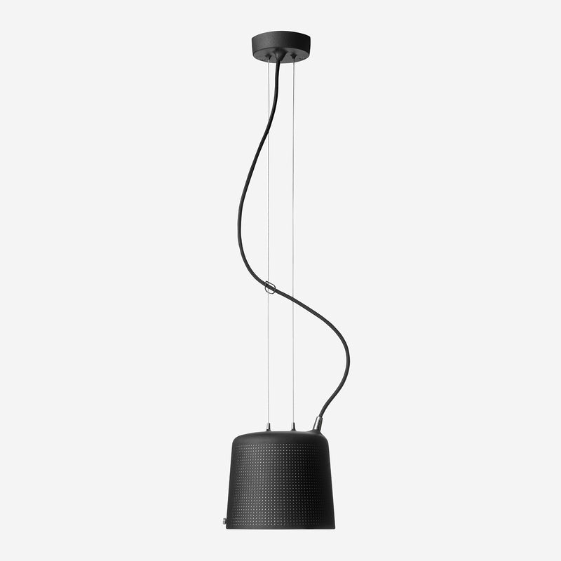 Vipp 528 Perforated Suspension Light Black Small